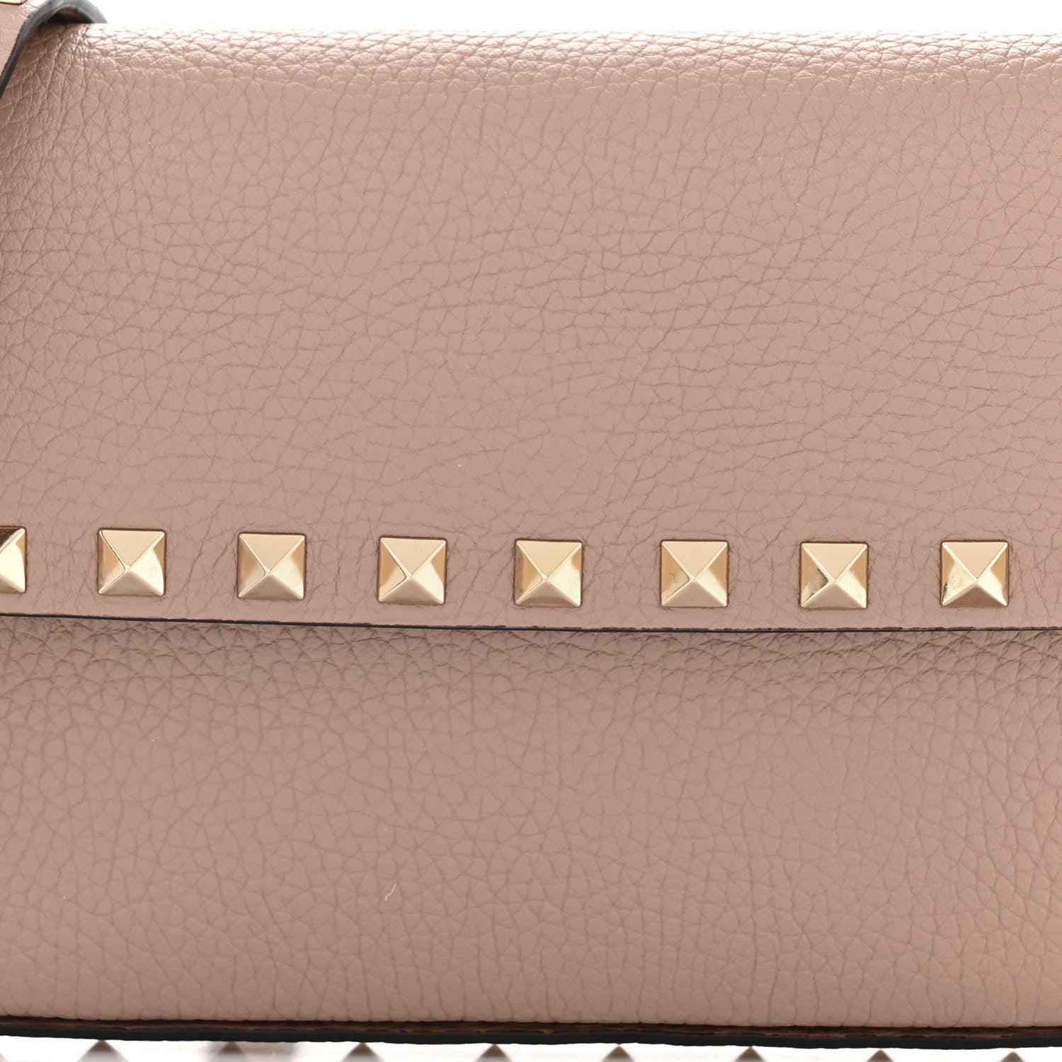 Valentino Garavani Grainy Calfskin Rockstud Crossbody Pouch Poudre 7 of 10