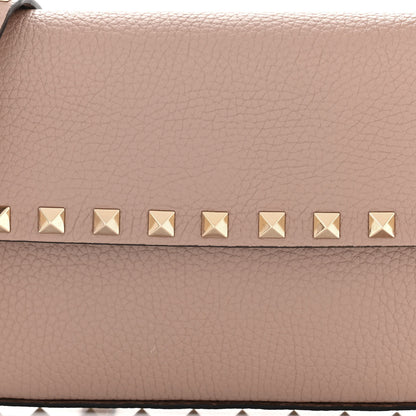 Valentino Garavani Grainy Calfskin Rockstud Crossbody Pouch Poudre 7 of 10
