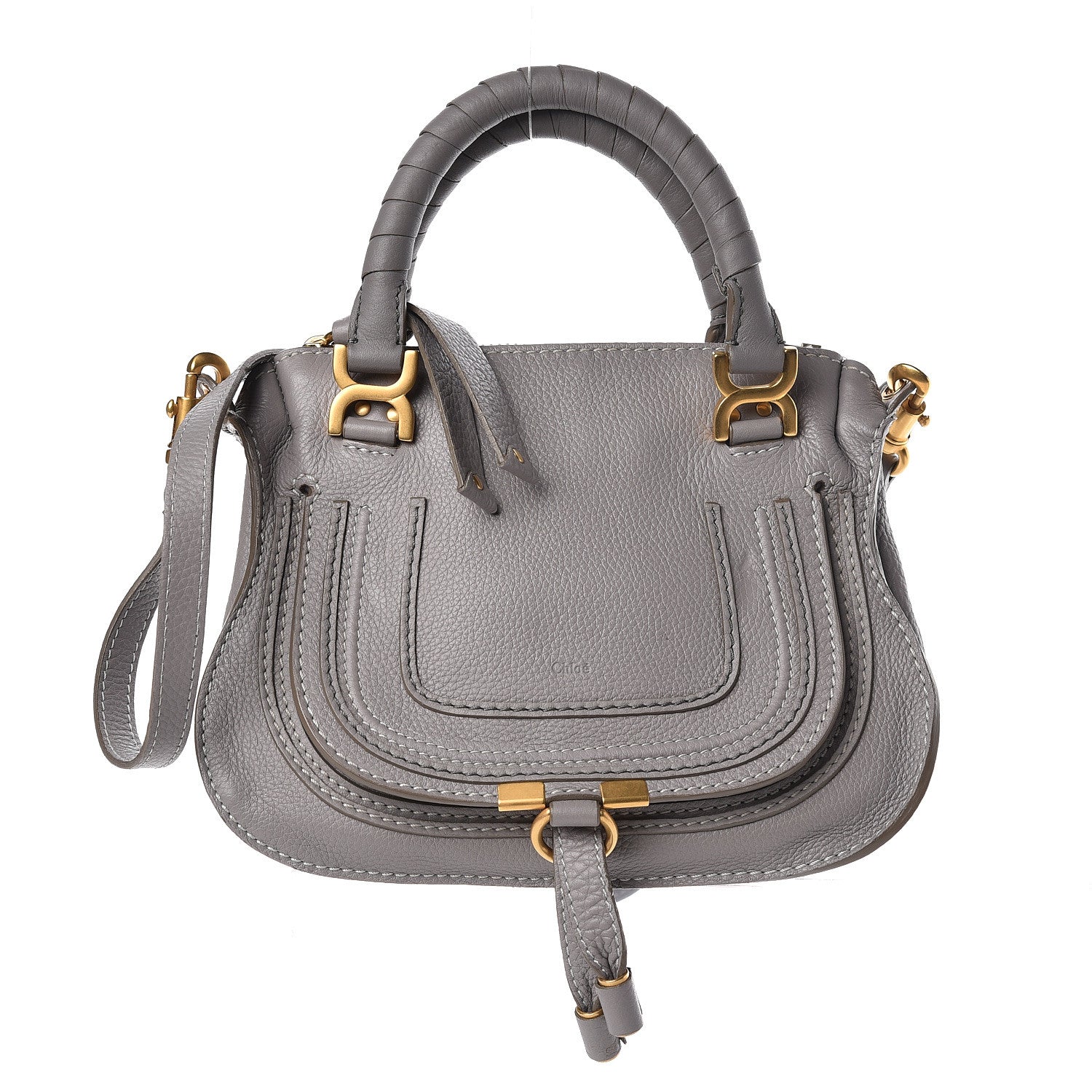 Chloe Calfskin Mini Marcie Satchel Cashmere Grey 1 of 10