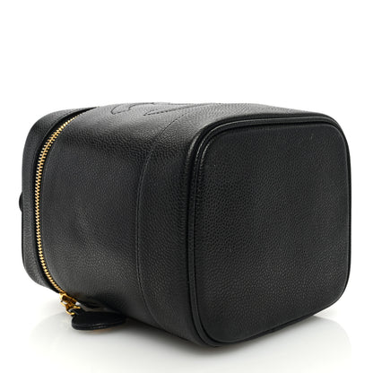 Chanel Caviar Vanity Cosmetic Case Black 4 of 7