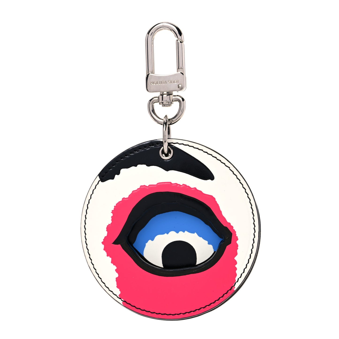 Reverse Monogram Kabuki Mask Bag Charm Key Holder