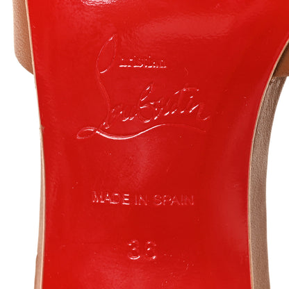 Christian Louboutin Calfskin Logo Embossed So CL 55 Mule 36 Cuoio 7 of 8