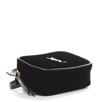 Saint Laurent Velour Matelasse Monogram Lou Belt Bag Black 6 of 16
