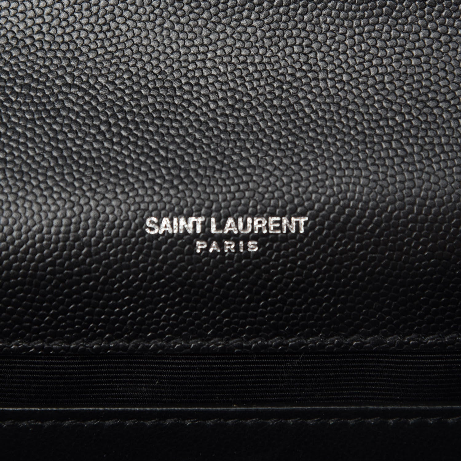 Saint Laurent Grain De Poudre Small Monogram Kate Satchel Black 9 of 10