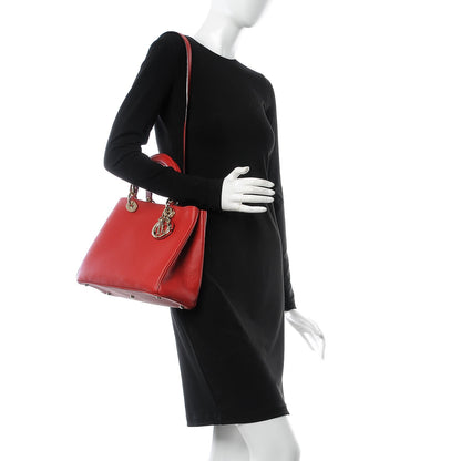 Christian Dior Bullcalf Medium Diorissimo Tote True Red 2 of 7