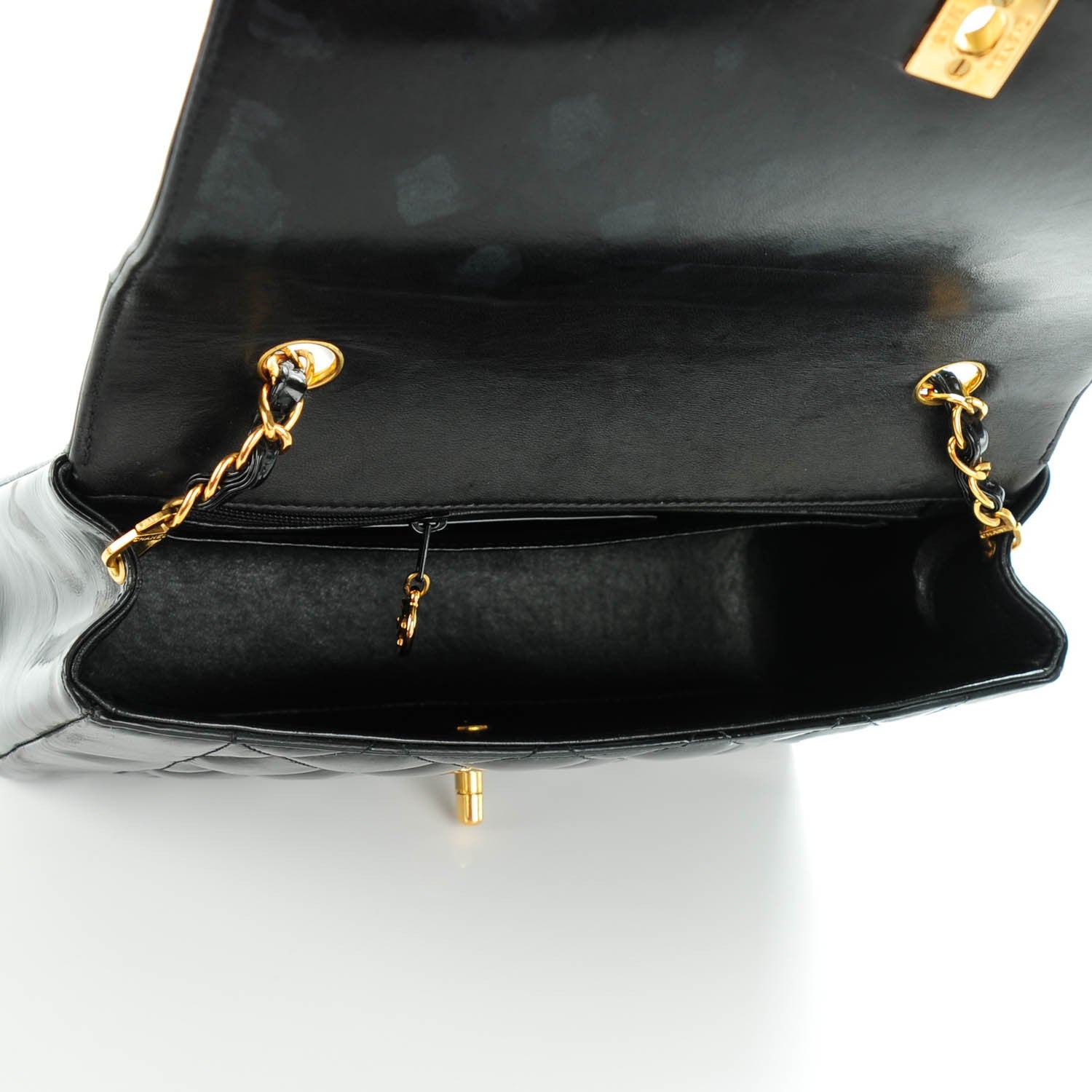 Chanel Patent Medium Single Flap Black 5 of 7