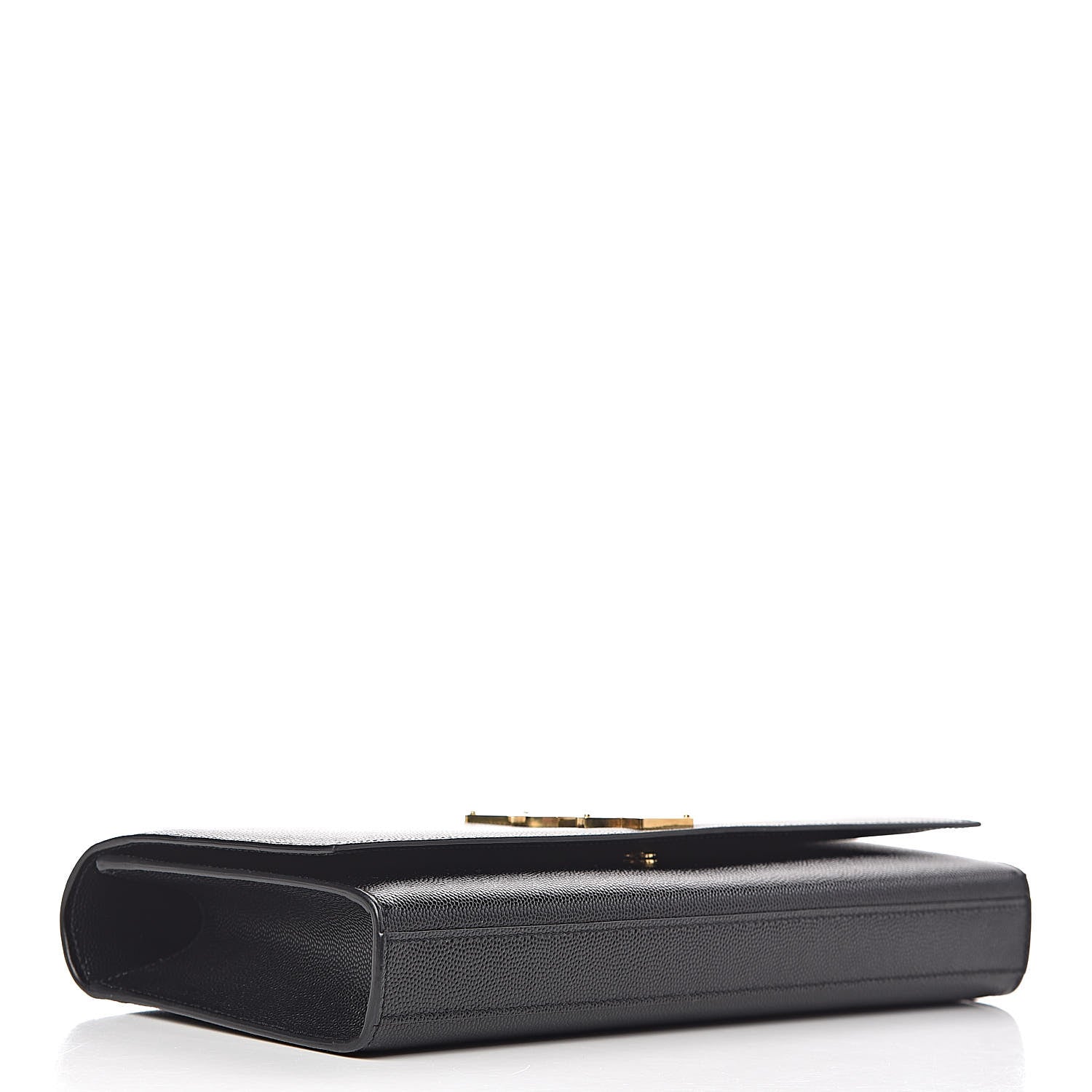 Saint Laurent Grain De Poudre Monogram Cassandre Clutch Black 4 of 12