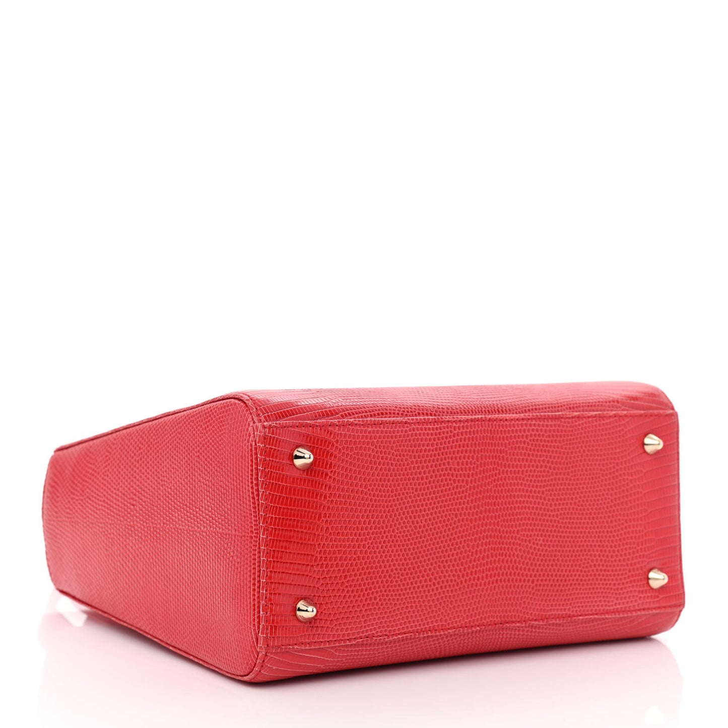 Lizard Medium Lady Dior Red