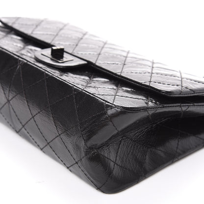 Chanel Glazed Calfskin Quilted 2.55 Reissue 226 Flap So Black 6 of 9