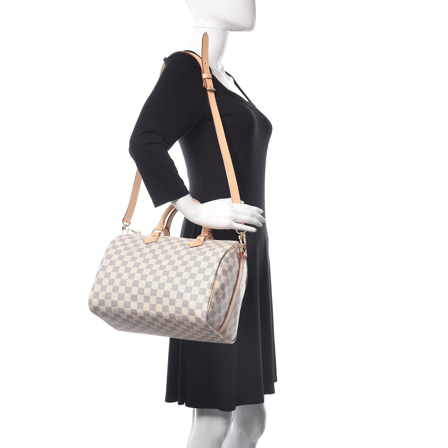 Louis Vuitton Damier Azur Speedy Bandouliere 30 2 of 9