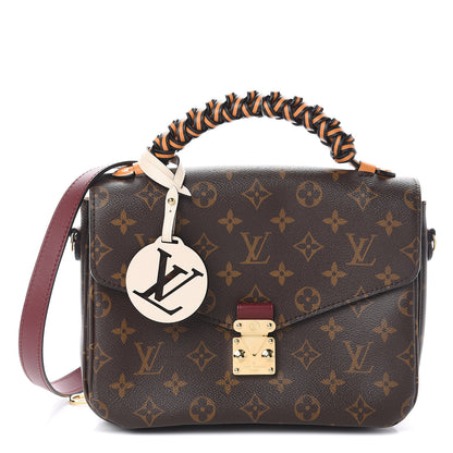 Louis Vuitton Monogram Braided Pochette Metis Safran 1 of 10