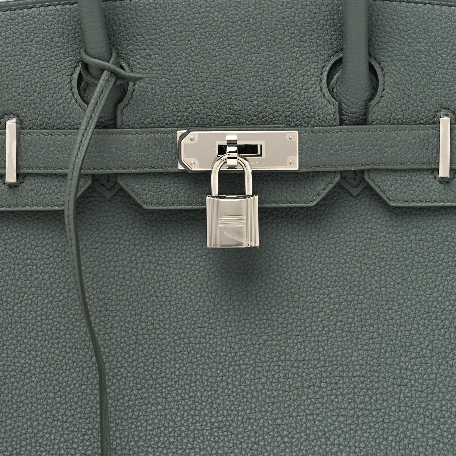 Hermes Togo Birkin 30 Vert Amande 8 of 13
