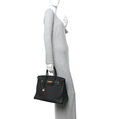 Hermes Togo Birkin 35 Black 2 of 16