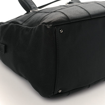 Chanel Caviar Square Stitched Large Tote Black 11 of 12