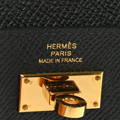 Hermes Epsom Kelly Pocket Compact Wallet Black 6 of 8