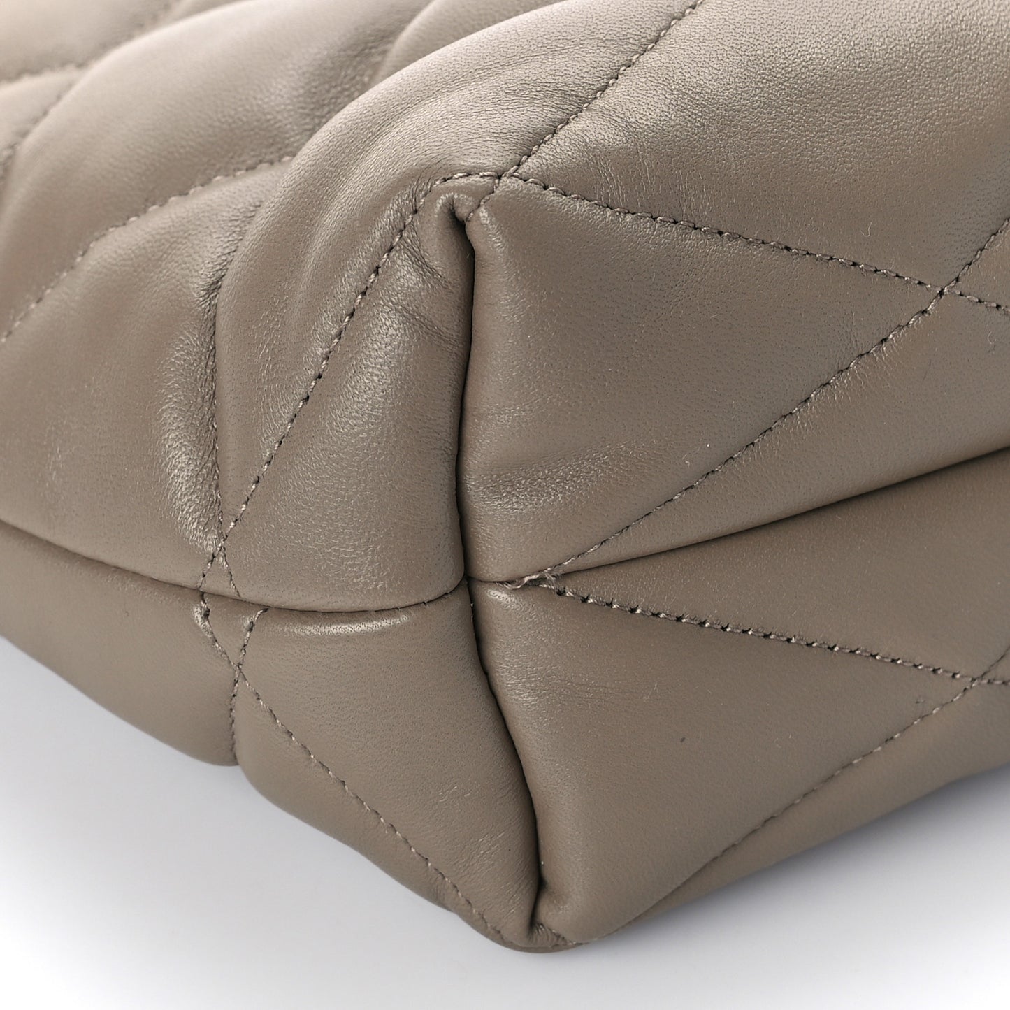 Lambskin Monogram Medium Sade Puffer Taupe
