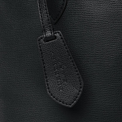 Burberry Grainy Calfskin Haymarket Check Medium Reversible Tote Black 9 of 22