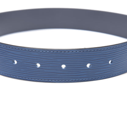Louis Vuitton Epi Mens 35mm Metropole Belt 95 38 Blue Celeste 3 of 5