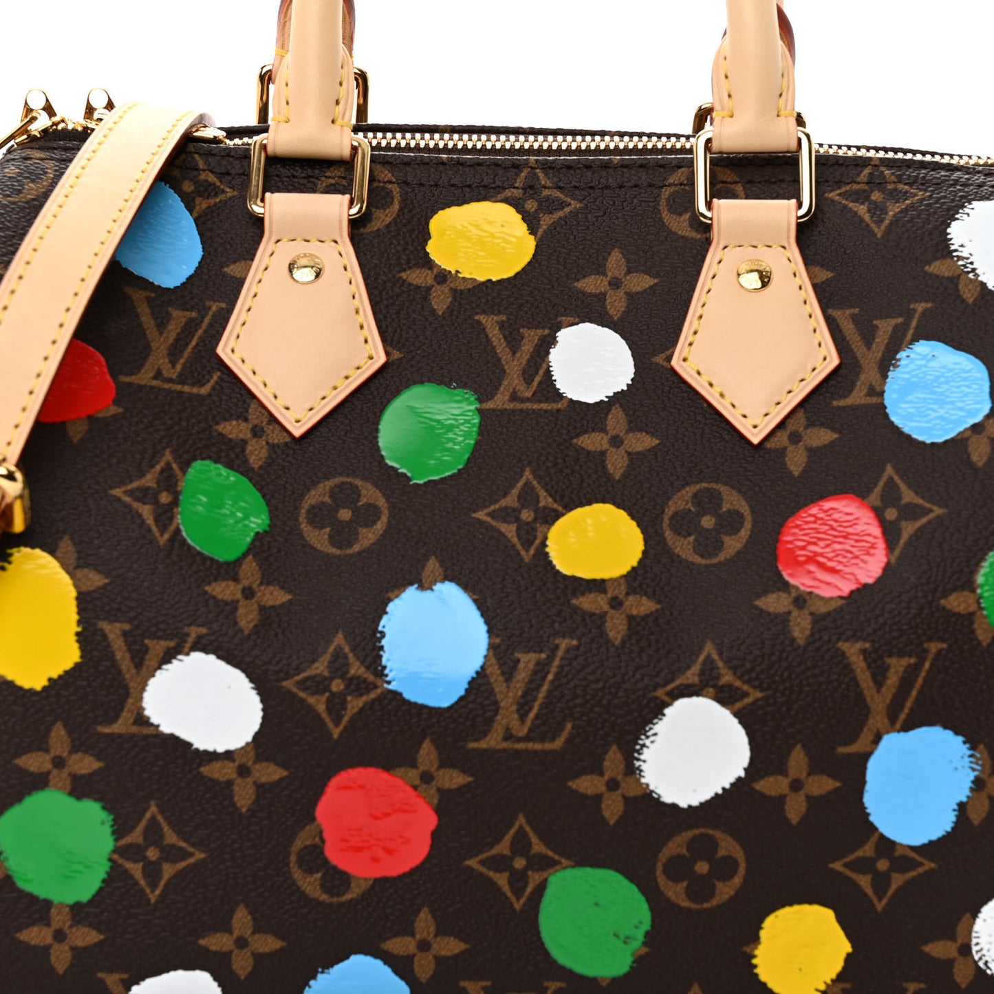 LV X YK Monogram Speedy Bandouliere 25 Multicolor