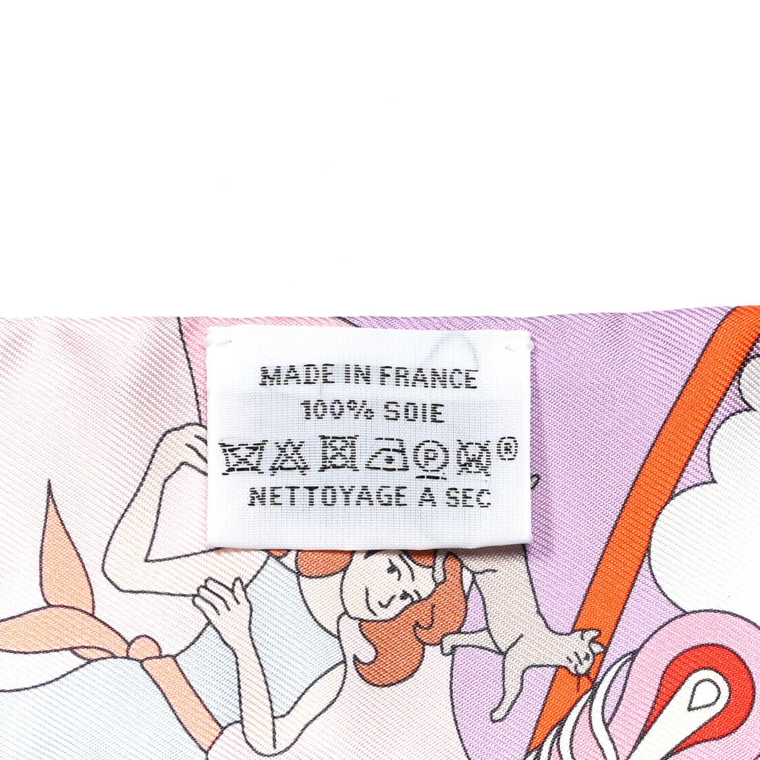 Hermes Silk Carres Volants Twilly Lilas Rose Pale Or 4 of 4
