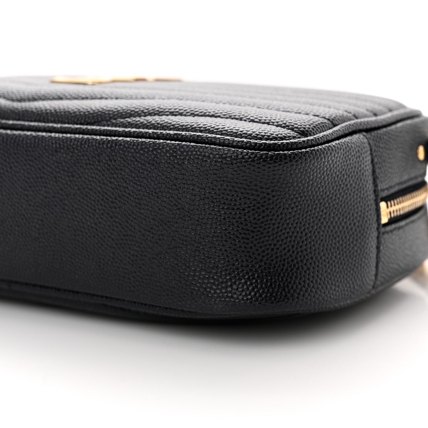 Saint Laurent Grain De Poudre Matelasse Monogram Mini Lou Camera Bag Black 10 of 11