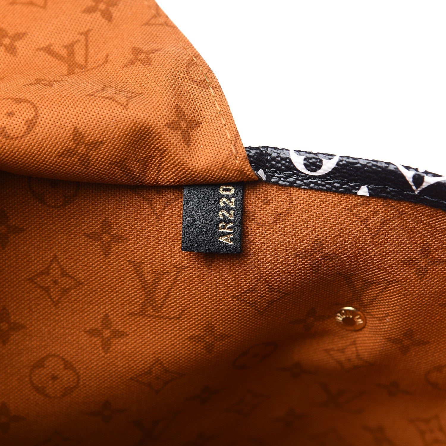 Louis Vuitton Monogram Giant Crafty Neverfull MM Creme Caramel 6 of 9