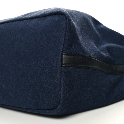 Alexander McQueen Calfskin Denim Large The Bow Bag Blue Black 11 of 11