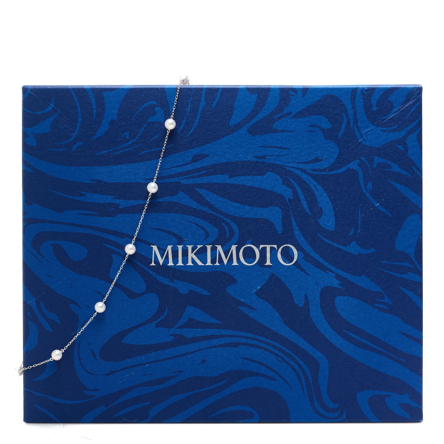 Mikimoto 18K White Gold Akoya Pearl 5.5-6mm Station Necklace 6 of 6