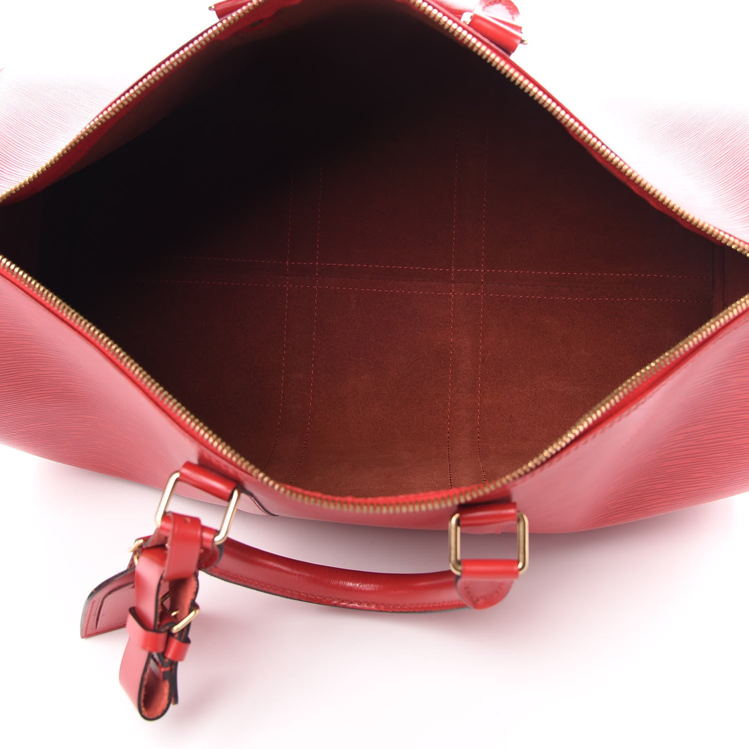 Louis Vuitton Epi Keepall 45 Castillan Red 4 of 16