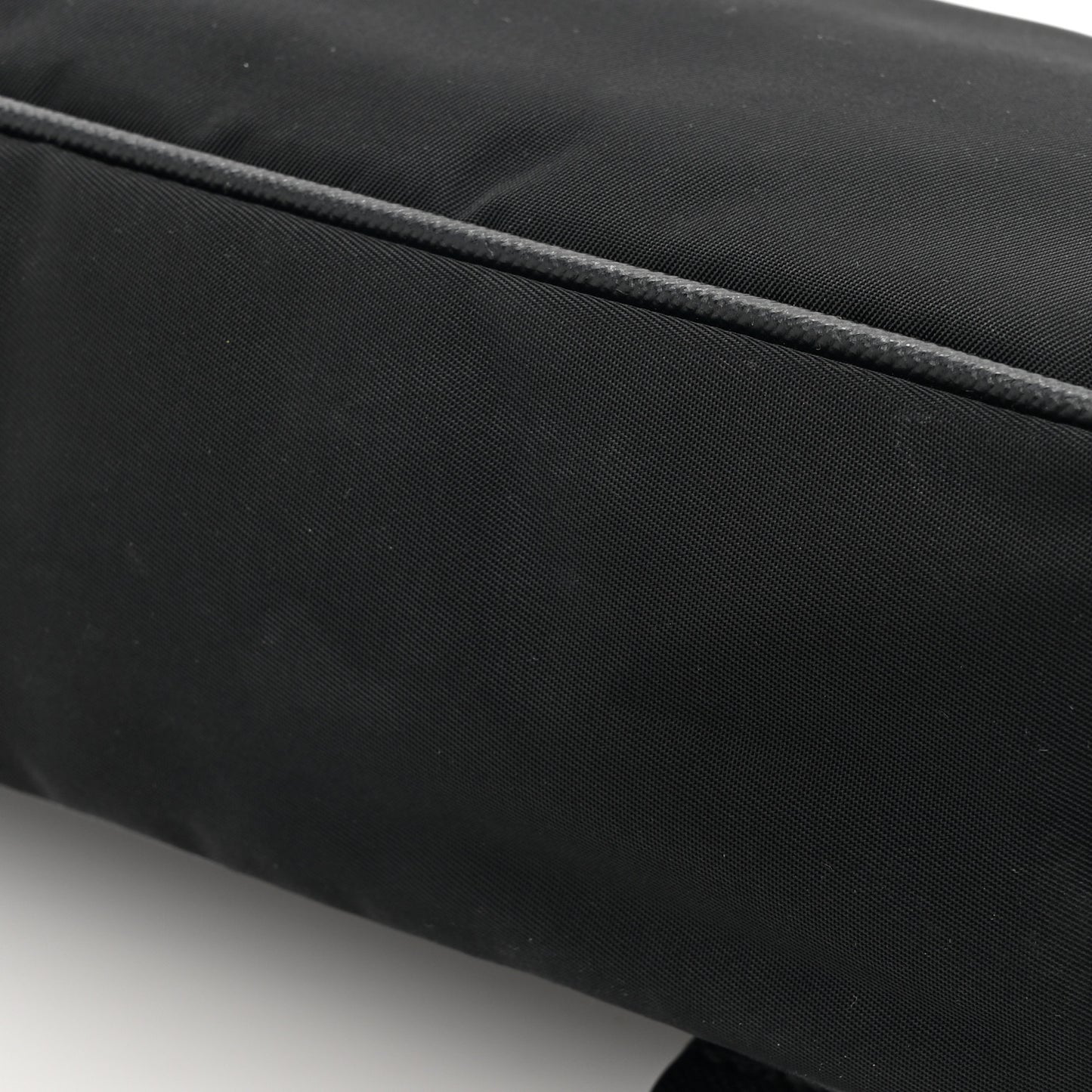 Tessuto Nylon Saffiano Small Messenger Bag Black