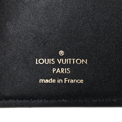 Louis Vuitton Monogram Flower Lock Compact Wallet Black 6 of 7