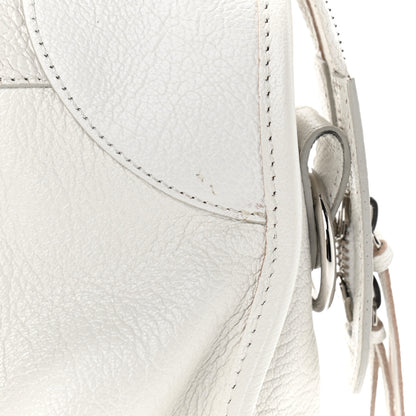 Balenciaga Chevre Silver Metallic Edge Hardware City White 17 of 17