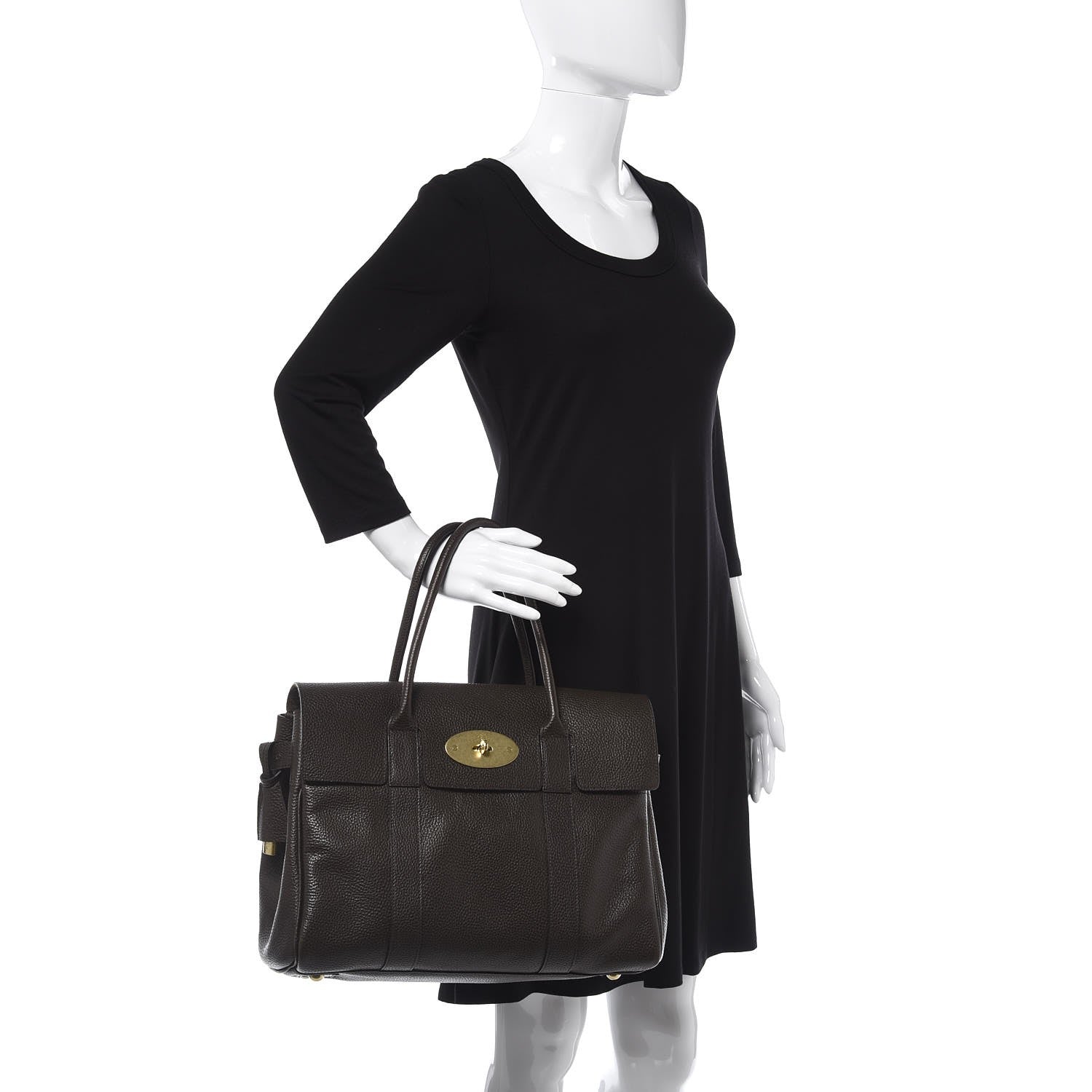 Mulberry Natural Leather Bayswater Chocolate 2 of 13