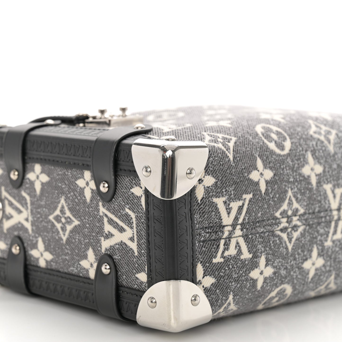 Monogram Jacquard Denim Side Trunk Grey