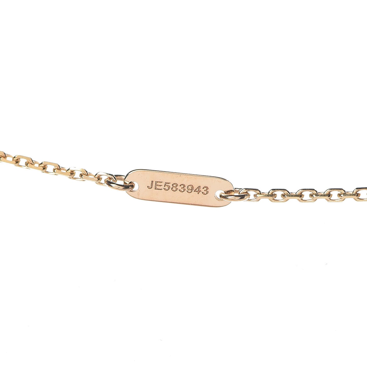 18K Yellow Gold Mother of Pearl Sweet Alhambra Pendant Necklace