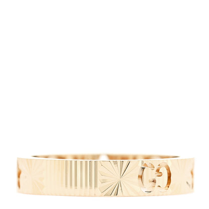Gucci 18K Yellow Gold Icon Stars Band Ring 54 6.75 3 of 4