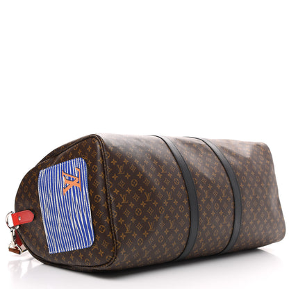Louis Vuitton Monogram Patchwork Keepall Bandouliere 50 3 of 9
