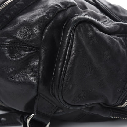 Alexander Wang Lambskin Marti Backpack Bag Washed Black Rhodium Hardware 8 of 15