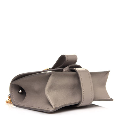 Chloe Shiny Goatskin Calfskin Mini Aby Chain Shoulder Bag Motty Grey 5 of 13