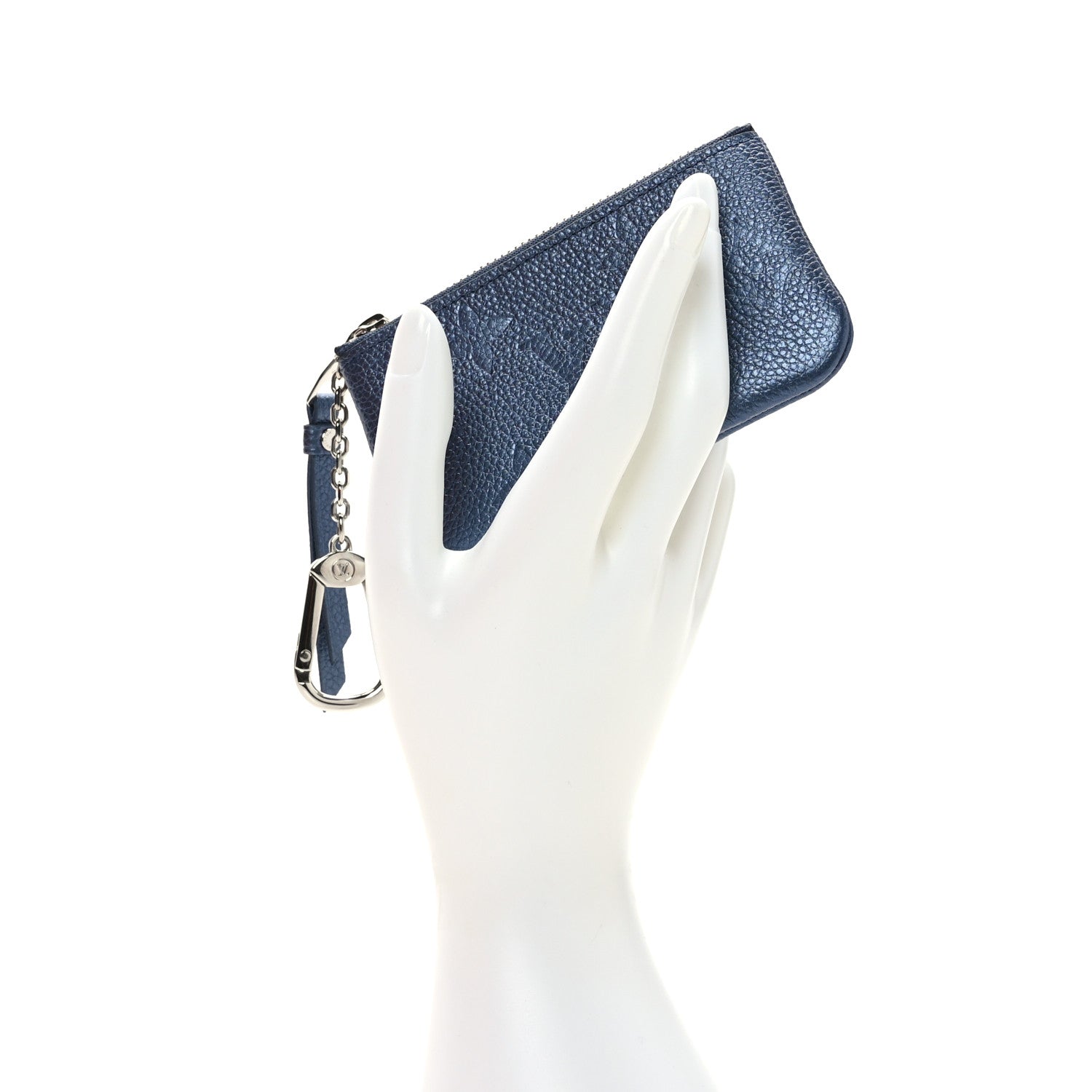 Louis Vuitton Metallic Empreinte Monogram Giant Key Pouch Navy Nacre 2 of 6