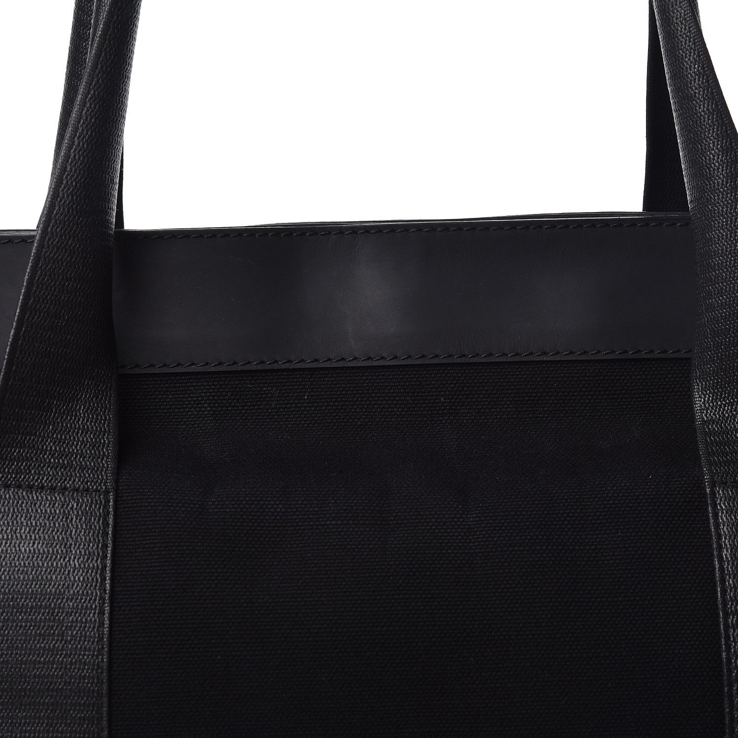 Balenciaga Rubber Calfskin Canvas Navy Tote Black 15 of 18