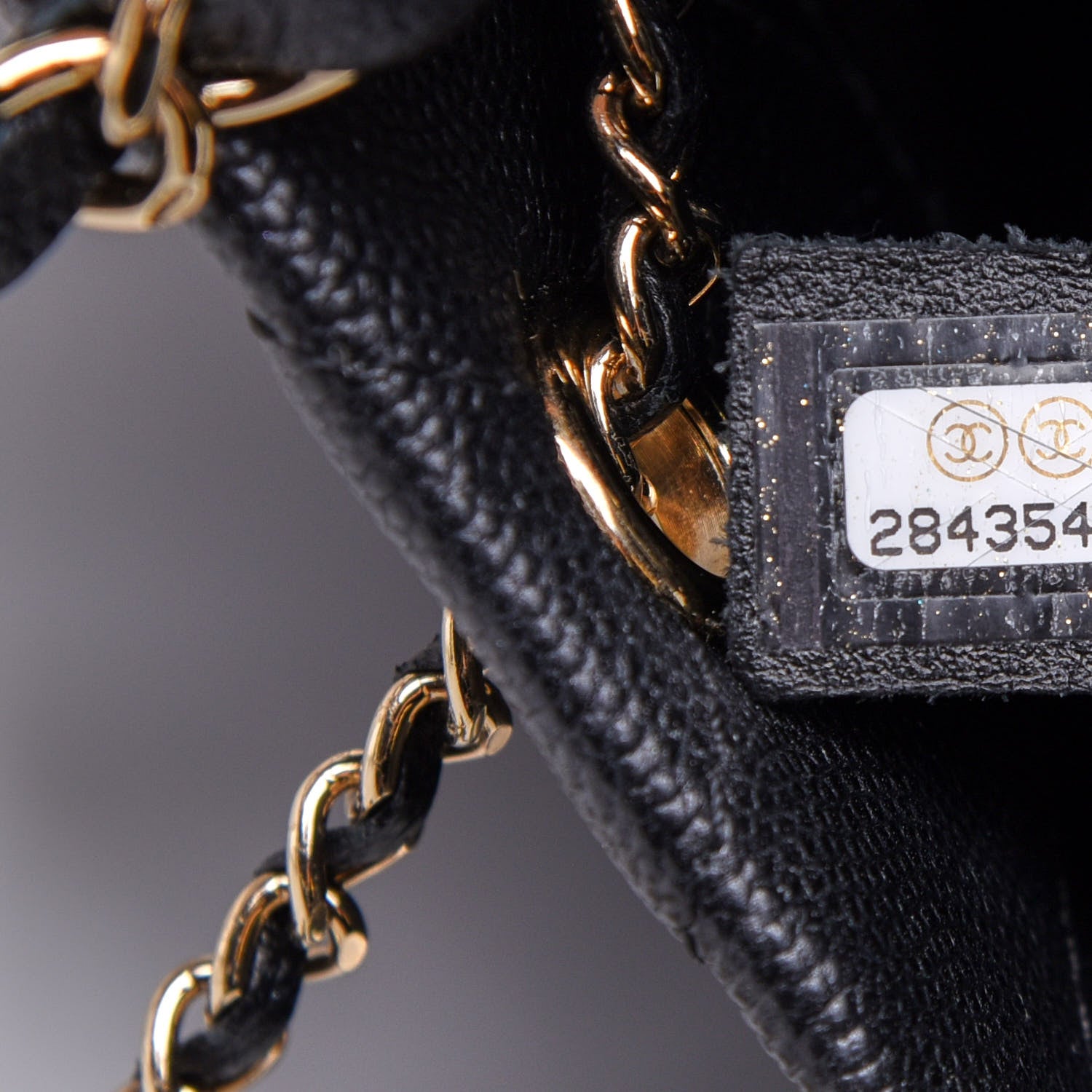 Chanel Caviar Quilted Rolled Up Bucket Drawstring Bag Black 7 of 12