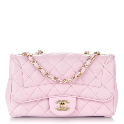 Chanel Lambskin Quilted Mini Mademoiselle Chic Flap Pink 1 of 8