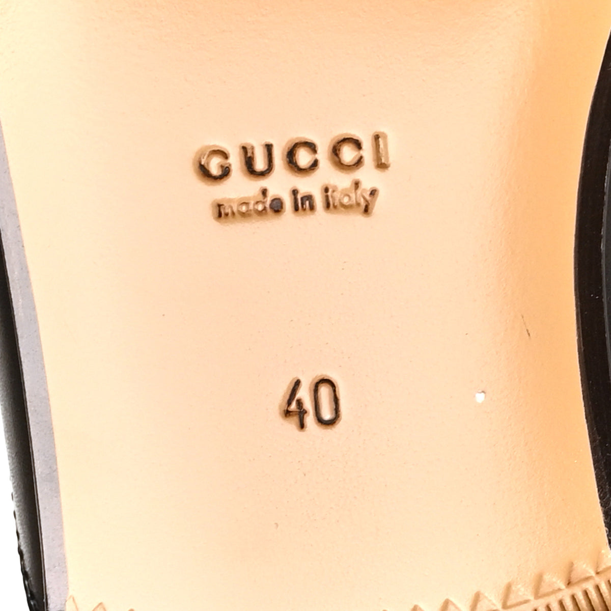 Gucci Calfskin Womens Princetown Slippers 40 Black 8 of 10