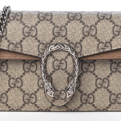 Gucci GG Supreme Monogram Super Mini Dionysus Shoulder Bag Taupe 7 of 10