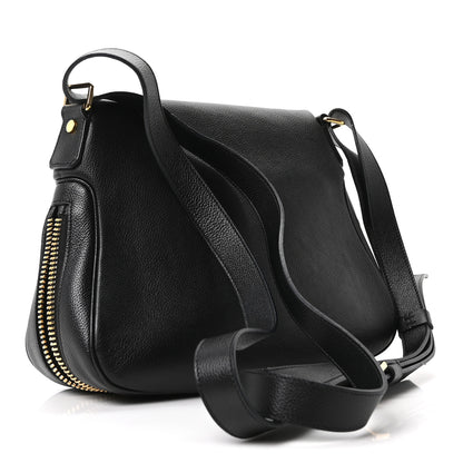 Tom Ford Grained Calfskin Medium Jennifer Crossbody Bag Black 3 of 10