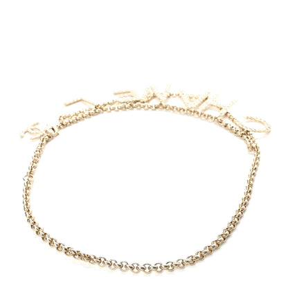 Chanel Metal Crystal 90's Icon Logo Chain Belt Gold 2 of 4