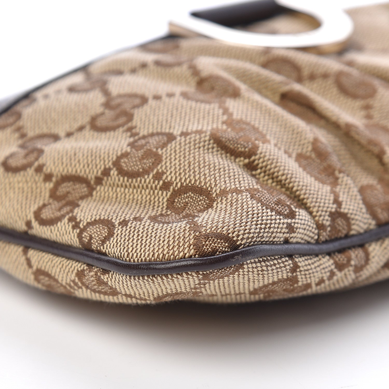 Gucci Monogram D Ring Wristlet Dark Brown 8 of 9