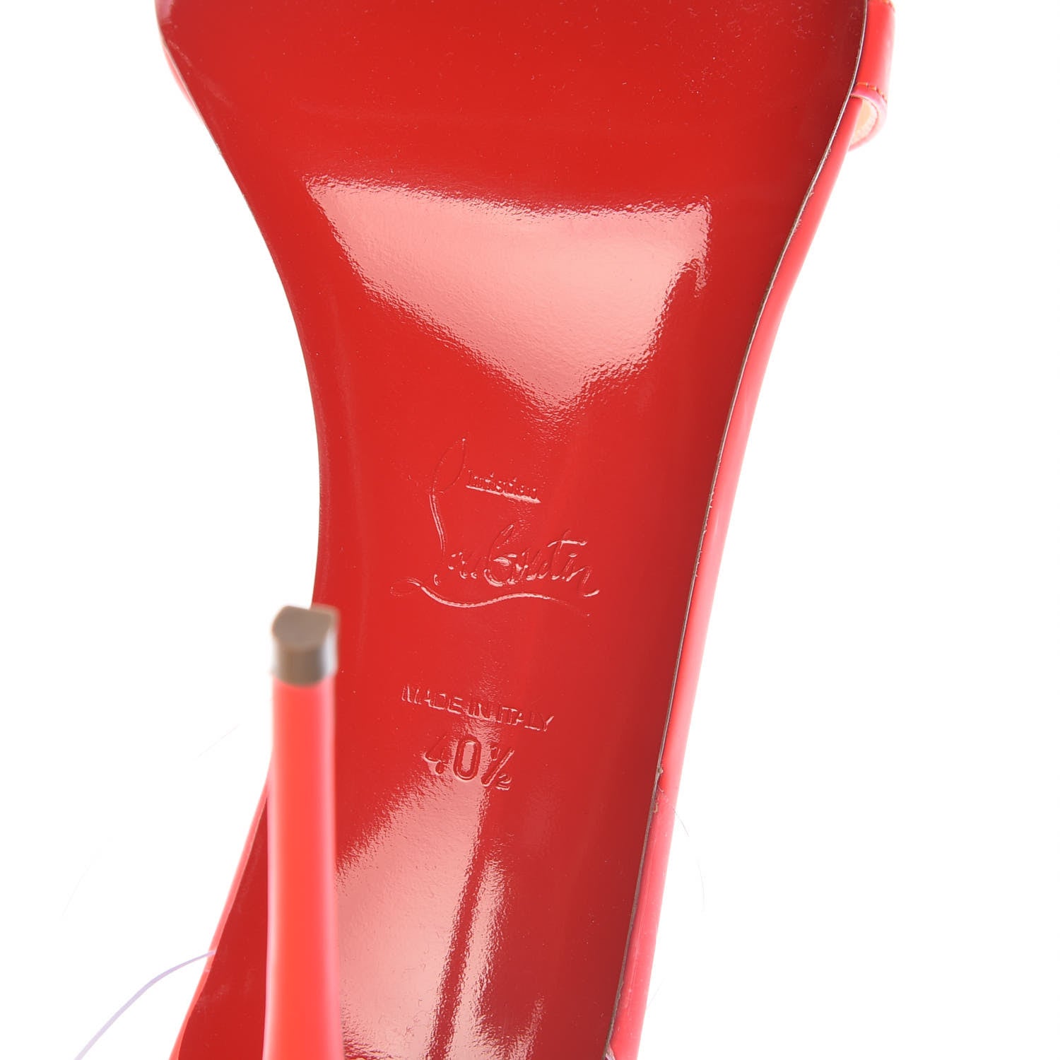 Christian Louboutin Shiny Nappa PVC Jonatina 100 Sandals 40.5 Bikini 8 of 12