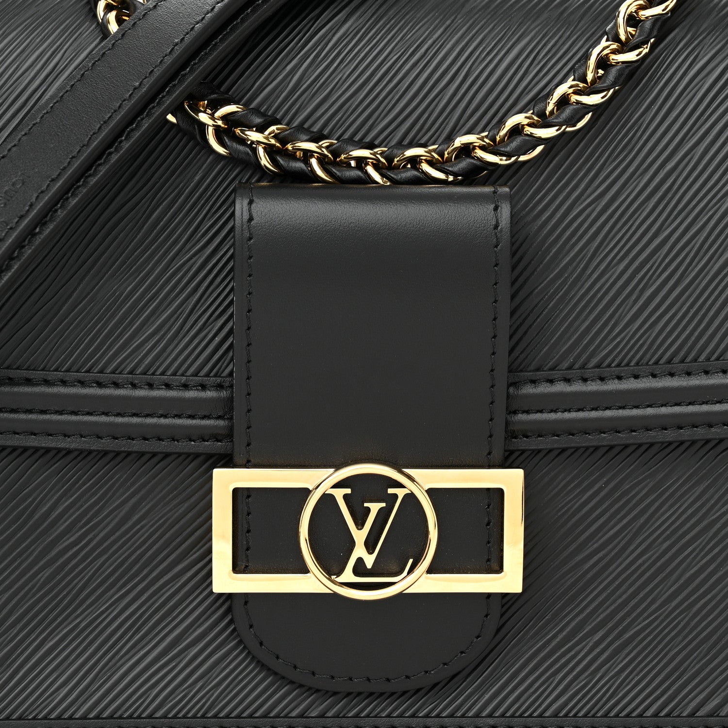 Louis Vuitton Epi Dauphine MM Black 7 of 10